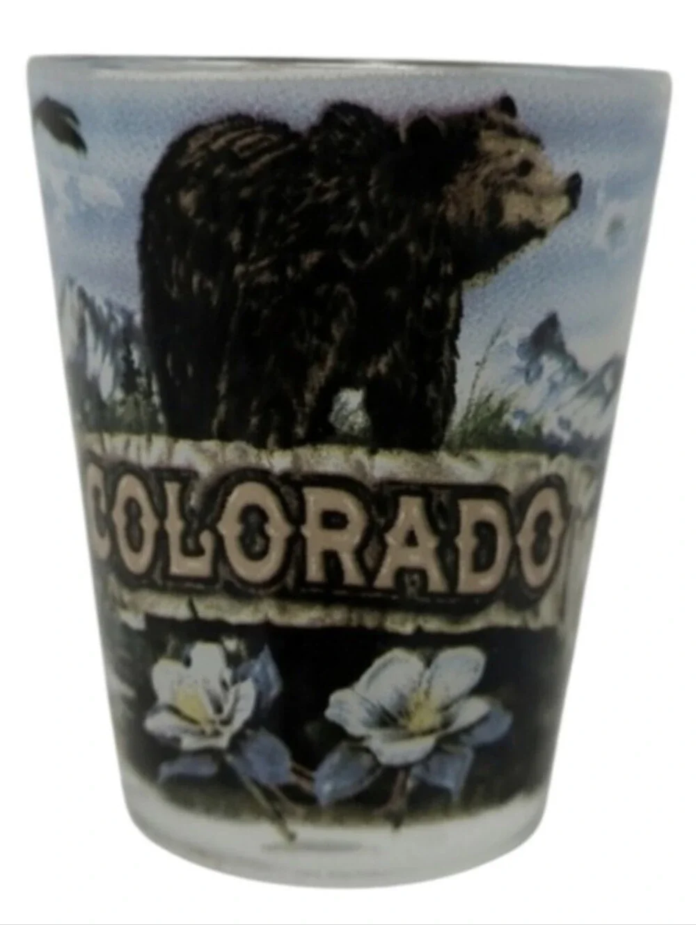 COLORADO BEAR SHOT GLASS